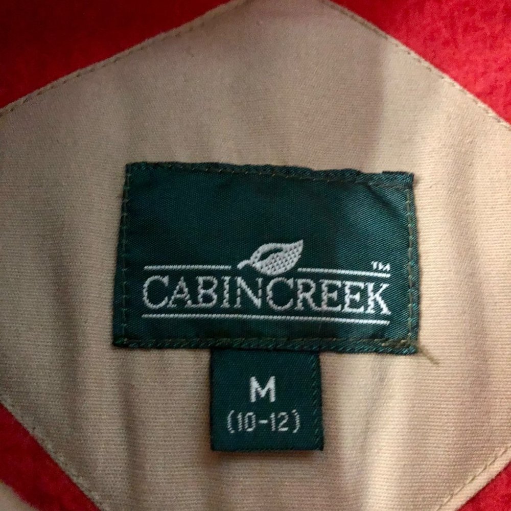 Vintage Cabin Creek Coat Womens M (10-12) Used Tan Lined Some Staining - Picture 9 of 16
